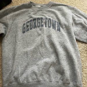 Brandy Melville Grey Georgetown Crewneck